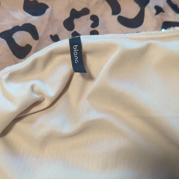 Silver sequin mini pencil skirt 2x - Picture 4 of 5